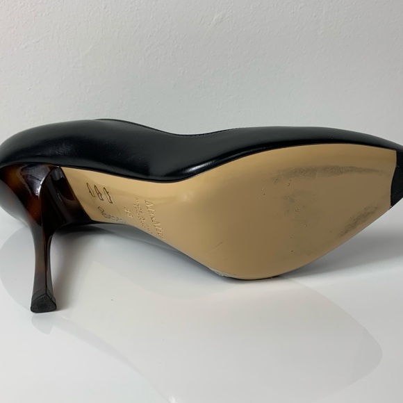 NEW MAX MARA STRESA Black Leather Pumps - Picture 5 of 8
